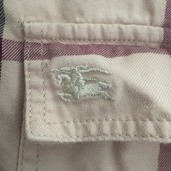 Burberry Black and Cream Plaid Shirt - Picture 4 of 5